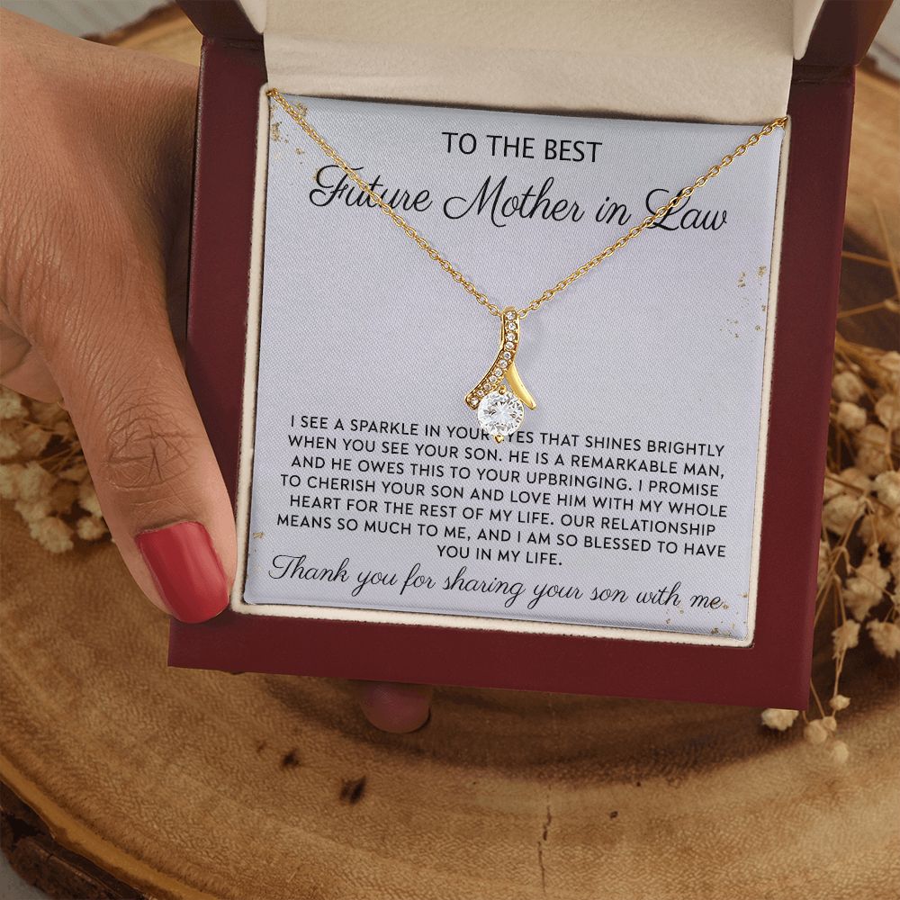 Gift to MIL Mother of the Groom Gift From Bride Wedding Gift Pendants from Bride Gifts for Mom Mother of the Bride Necklace Unique Groom Mom Alluring Beauty Necklace