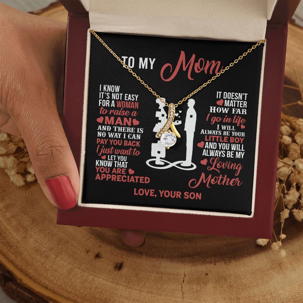 Mom Necklace Mothers Day Gift From Son To My Mom Forevere Love Necklace Gift Mom Alluring Beauty Necklace