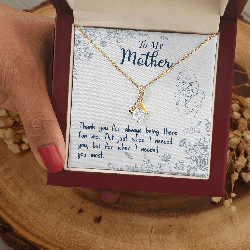 To My Mom Necklace Pendant Gift From Daughter Necklace I Needed You Most Gift For To Mom Happy Mother's Day Mother In Law Gift On Birthday Anniversary Gift 30821 Alluring Beauty Necklace