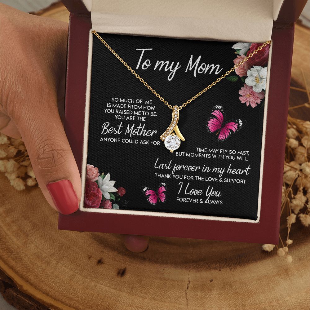 To My Mom Necklace, Gift For Mom, Mother's Day Gift from Daughter, Mom Jewelry Gift for Mothers Day, Birthday Gift for Mother, Moms Gift from Daughter Son, Necklace for Mom Mother 13 Alluring Beauty Necklace