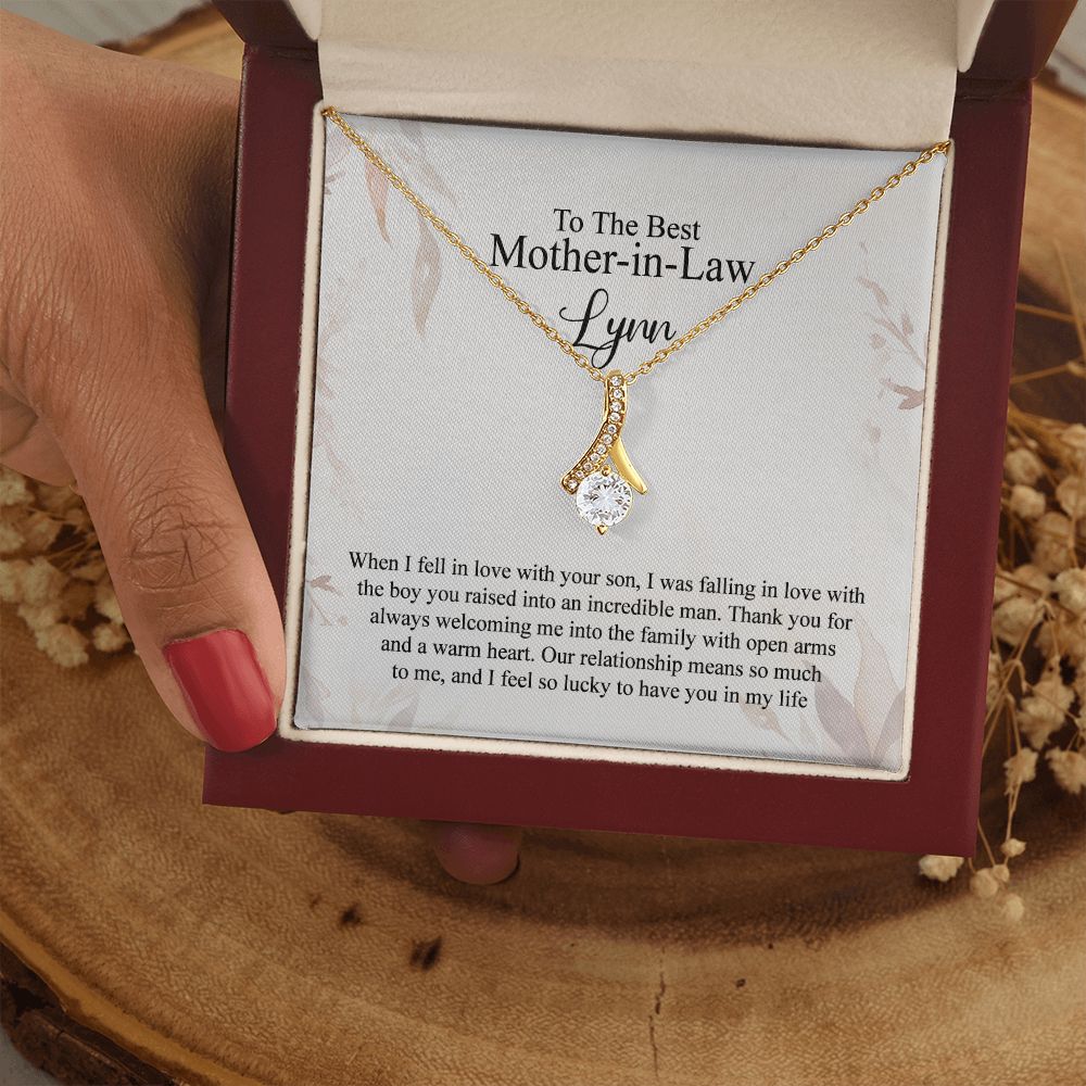 Mother in Law Necklace, Jewelry for Women, Future Mother in Law Gifts from Daughter in Law, Mother of Bride Gifts For Mother in Law, Birthday Gifts For Mother In Law From Daughter In Law4 Alluring Beauty Necklace