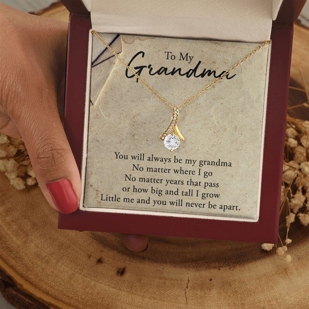 To My Grandma Necklace, Gift for Grandmother Necklace, Mothers Day Gift For Grandma Nana, Grandma Jewelry From Grandchildren GrandKids , Jewelry Box Gift For Grandma Grandmother5 Alluring Beauty Necklace