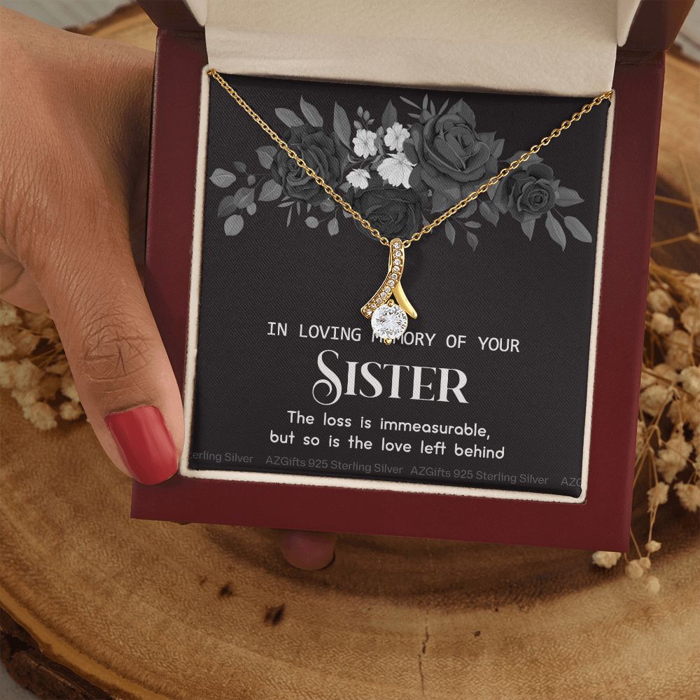 In Memory Of Your Sister, Sympathy Gift Loss Of Sister, Sympathy Gift Box, Loss Of Sister Necklace, Loss Of Sister, Loss Of A Sister Alluring Beauty Necklace
