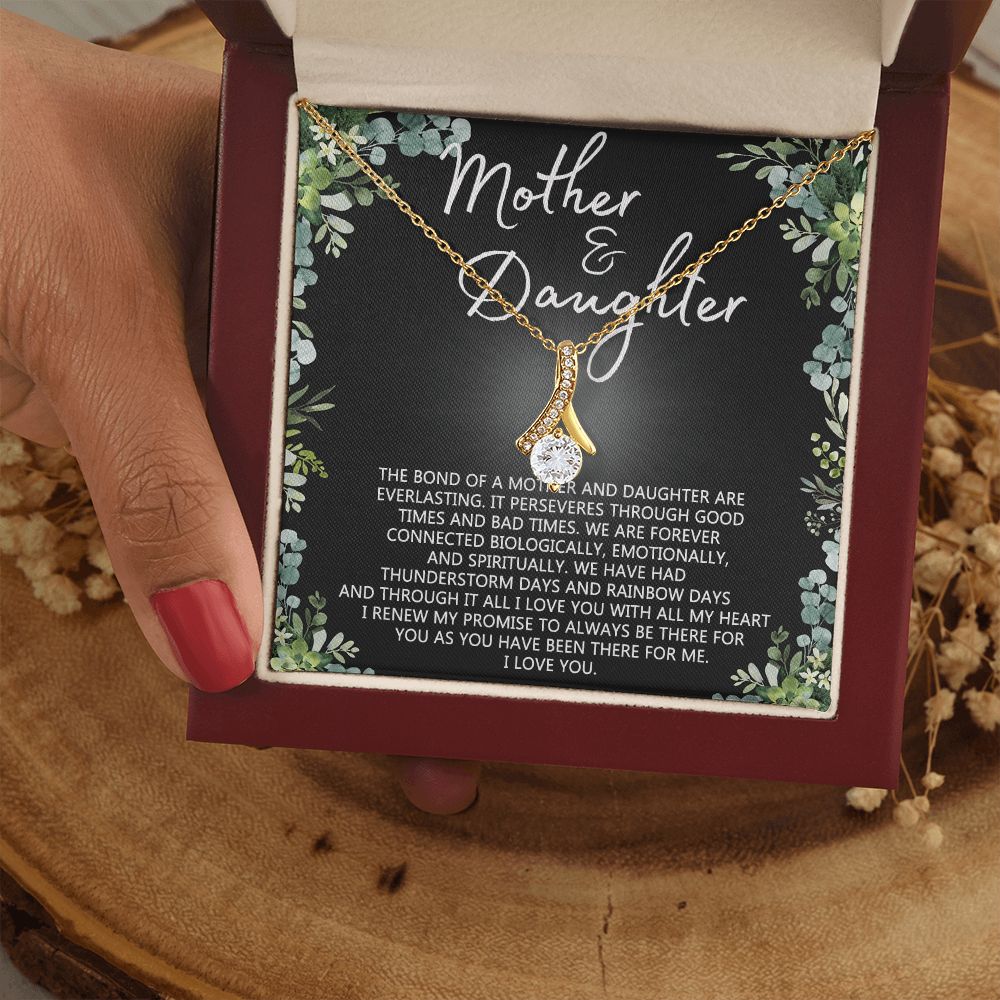 Mother Daughter Necklace Mothers day Necklace Mother Daughter Gift Mother Daughter Jewelry Gift For Daughter From Mom Daughter Mother Birthday Gift Alluring Beauty Necklace