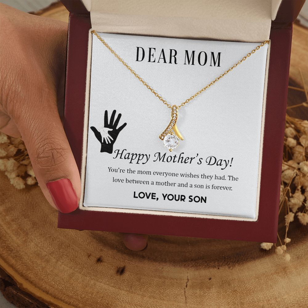 2Mom Necklace Gifts for Mom from Daughter to Mom Gifts for Mothers Day from Daughter, To My Mom Necklace from Daughter to Mom Birthday Gifts Necklace with Message Card and Gift Box2228 Alluring Beauty Necklace