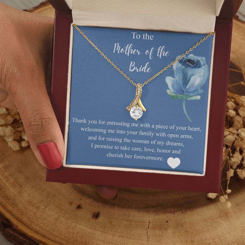 Mother Of The Bride Gift From Groom, Alluring Beauty Necklace, Future Mom Alluring Beauty Necklace