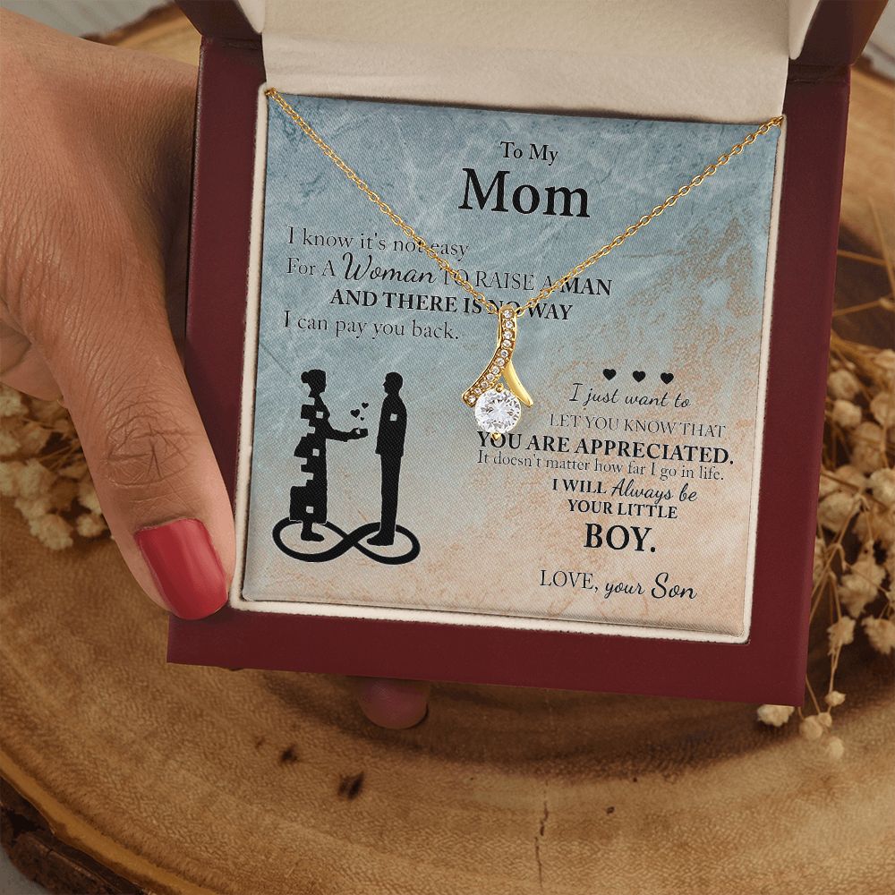 Mom Gift From Son To Mother Necklace Thoughtful Birthday Gift Sentimental Alluring Beauty Necklace