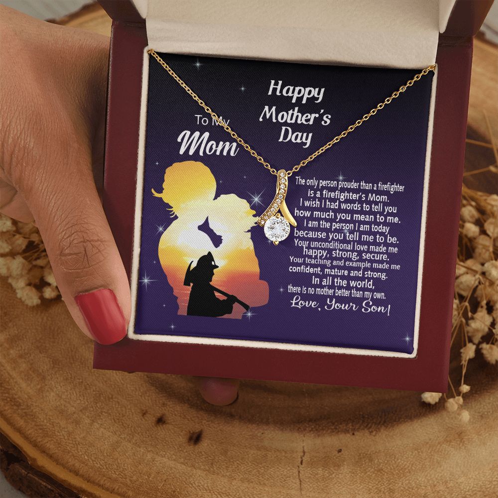 Mom Necklace Gifts for Mom from Daughter to Mom Gifts for Mothers Day from Daughter, To My Mom Necklace from Daughter to Mom Birthday Gifts Necklace with Message Card and Gift Box14 Alluring Beauty Necklace