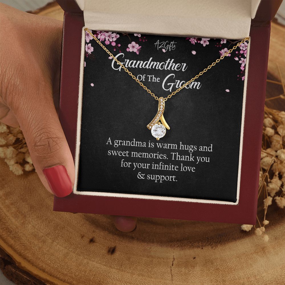 To My Grandmother Necklace, Gift for Grandmother Necklace, Mothers Day Gift For Grandma Nana, Grandma Jewelry From Grandchildren GrandKids , Jewelry Box Gift For Grandma Grandmother Alluring Beauty Necklace