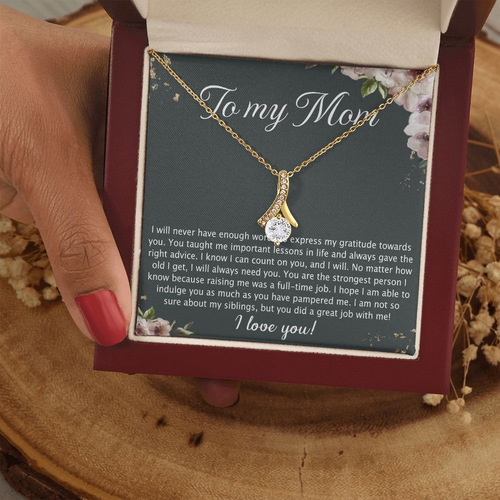 To My Mother Mom Best Friend In Law Bonus Step For Mother Day Birthday Wedding Engagement From Son Daughter Step In Law Necklace Gift Alluring Beauty Necklace