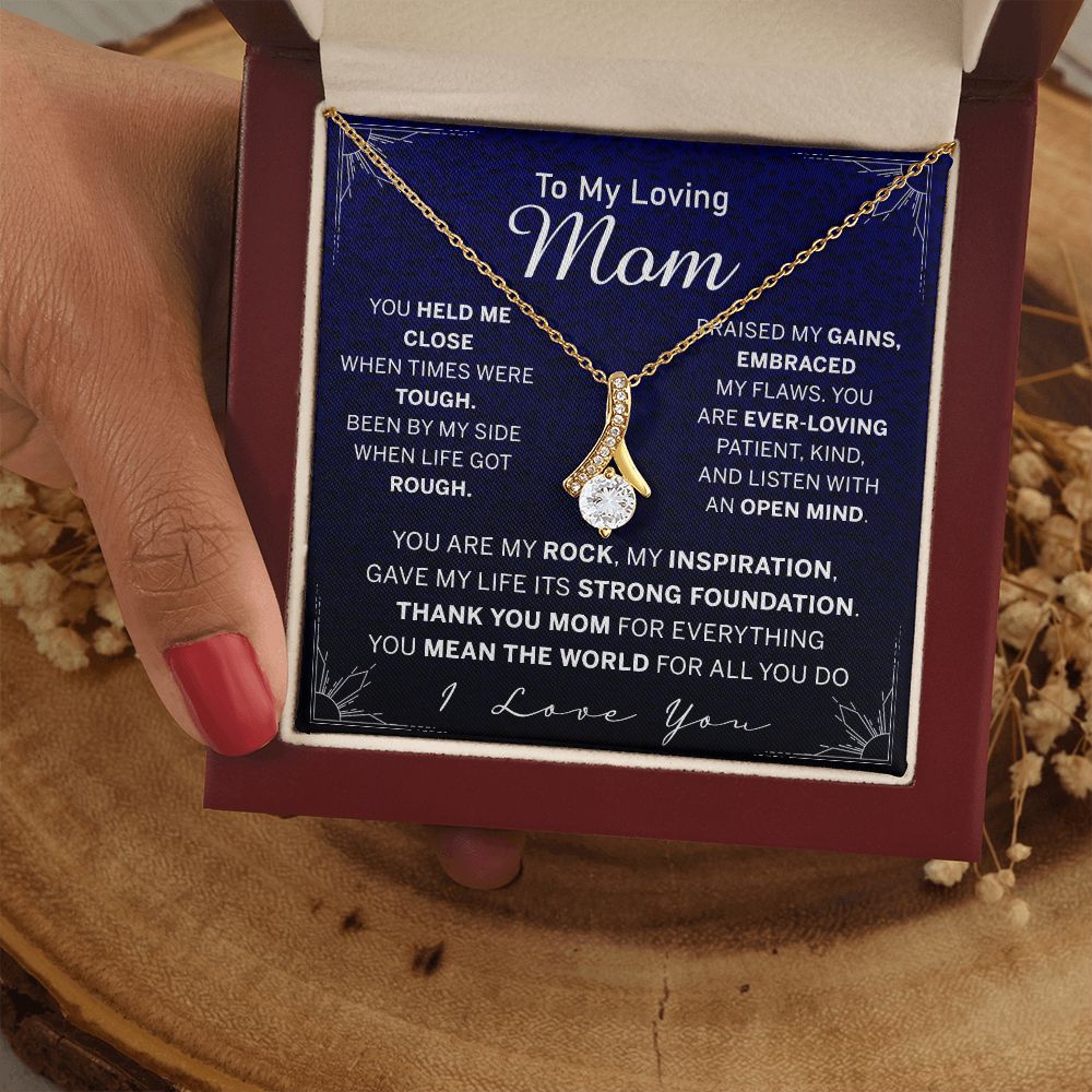 To My Mom Necklace, Gift For Mom, Mother's Day Gift from Daughter, Mom Jewelry Gift for Mothers Day, Birthday Gift for Mother, Moms Gift from Daughter Son, Necklace for Mom Mother Alluring Beauty Necklace