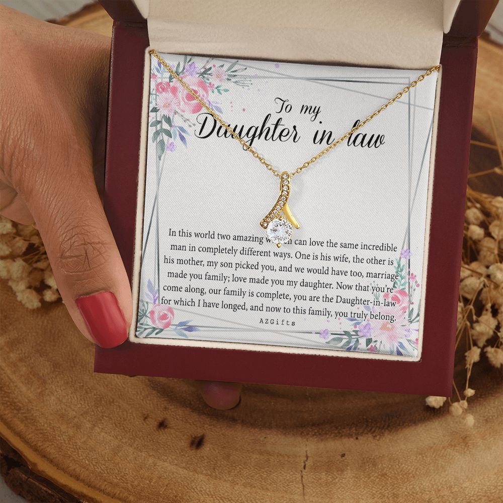 Daughter In Law Gifts Ideas, Daughter In Law Necklace, Gifts For Future Daughter In Law, Daughter In Law Birthday Gifts, Daughter-in-law Gifts From Mother In Law, Birthday Gifts For Daughter Alluring Beauty Necklace
