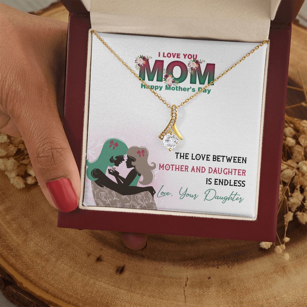 Mom Necklace Gifts for Mom from Daughter to Mom Gifts for Mothers Day from Daughter, To My Mom Necklace from Daughter to Mom Birthday Gifts Necklace with Message Card and Gift Box2236 Alluring Beauty Necklace