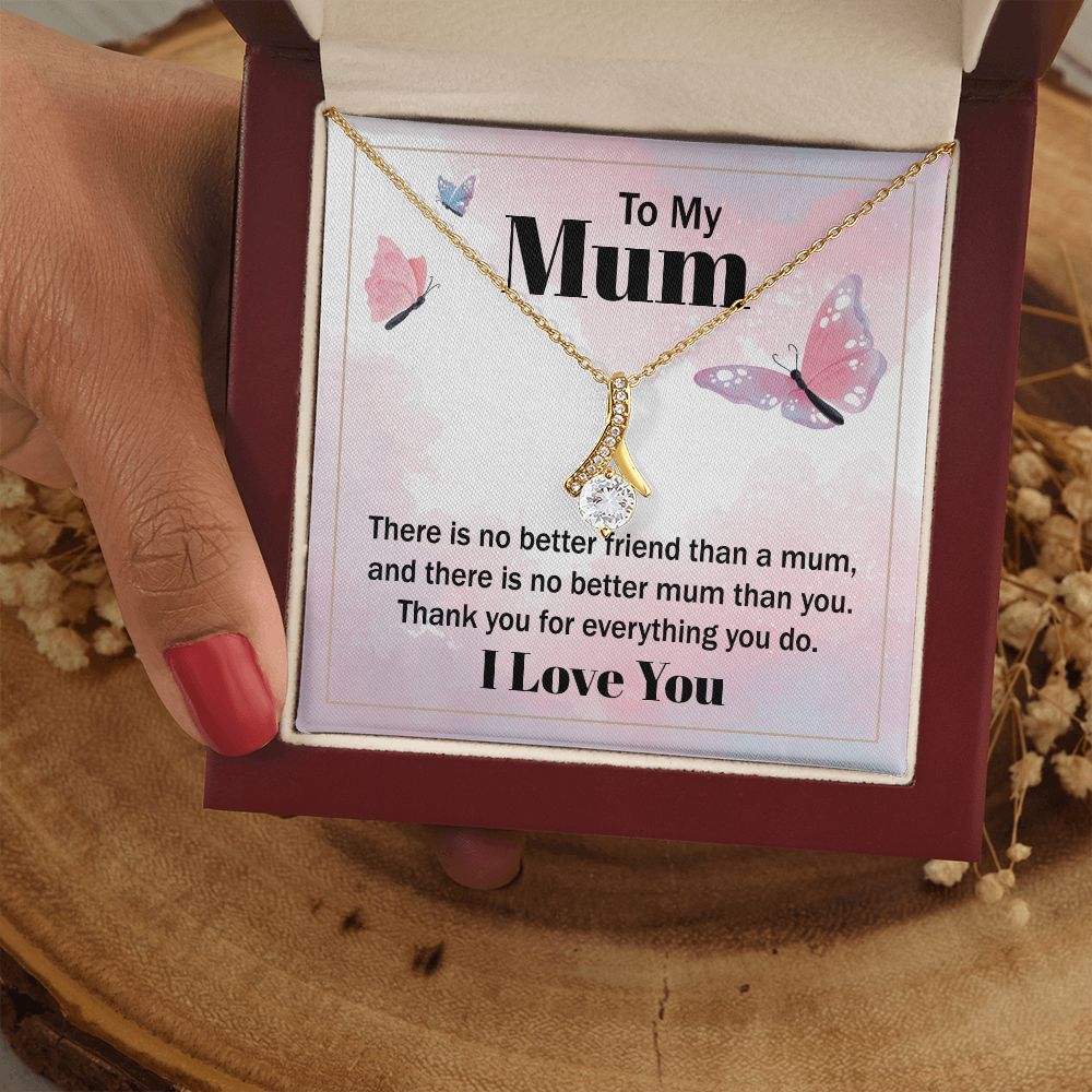 Mom Necklace Gifts for Mom from Daughter to Mom Gifts for Mothers Day from Daughter, To My Mom Necklace from Daughter to Mom Birthday Gifts Necklace with Message Card and Gift Box19 Alluring Beauty Necklace