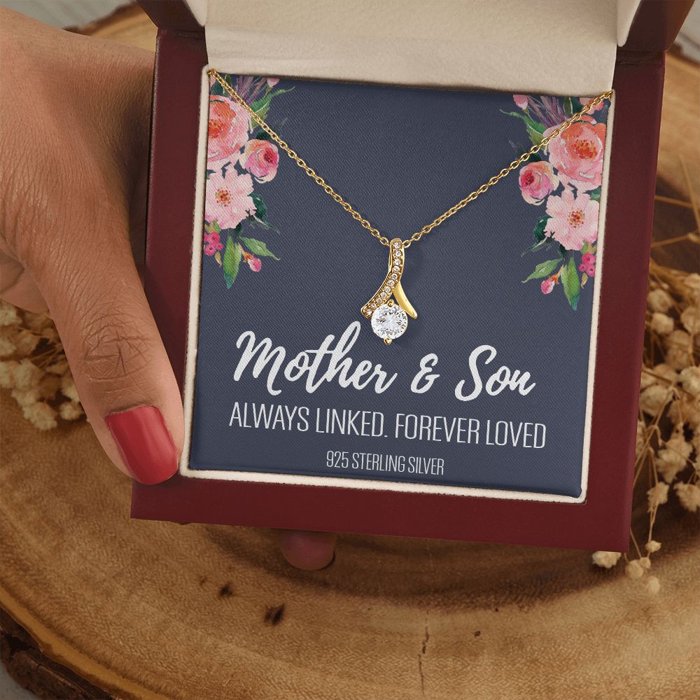 Gift For Mom From Son, Mother Son Gifts, Happy Mother's Day Necklace, Mom Gift Alluring Beauty Necklace