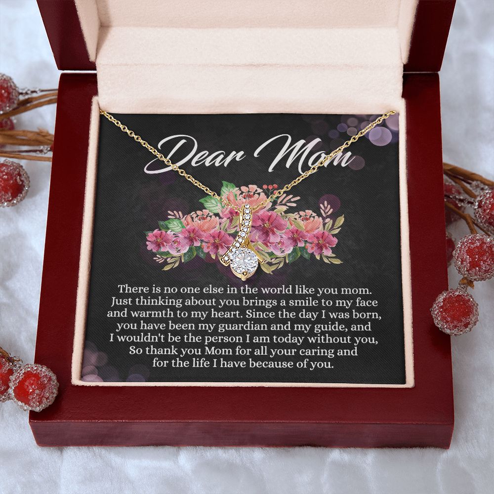 To My Mom Necklace, Mothers Day Gift From Daughter, Mom Gifts Idea, Mothers Day Necklace From Daughter, Mothers Day Gift From Son, Gift For Mom From Son, Mothers Day Jewelry Box Alluring Beauty Necklace