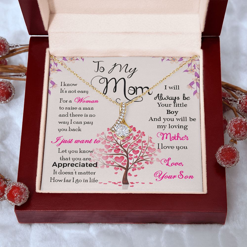 To My Mom Necklace Pendant Gift From Son I Know It's Not Easy For A Woman Necklace For To Mom Happy Mothers Day Mother In Law Gift On Birthday Anniversary Gift 30821 Alluring Beauty Necklace