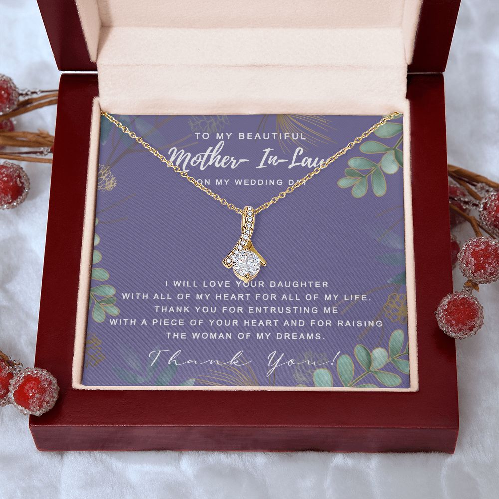 Mother in Law Necklace, Jewelry for Women, Future Mother in Law Gifts from Daughter in Law, Mother of Bride Gifts For Mother in Law, Birthday Gifts For Mother In Law From Daughter In Law8 Alluring Beauty Necklace