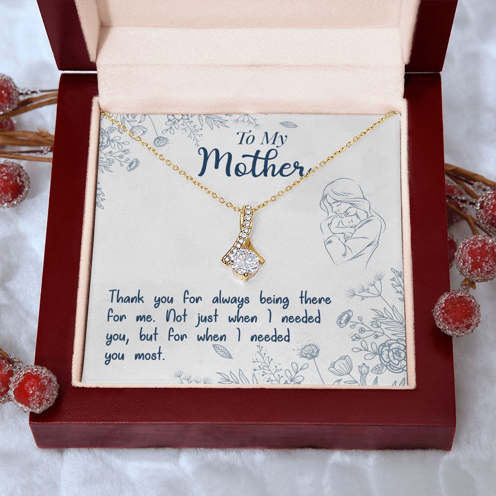 To My Mom Necklace Pendant Gift From Daughter Necklace I Needed You Most Gift For To Mom Happy Mother's Day Mother In Law Gift On Birthday Anniversary Gift 30821 Alluring Beauty Necklace