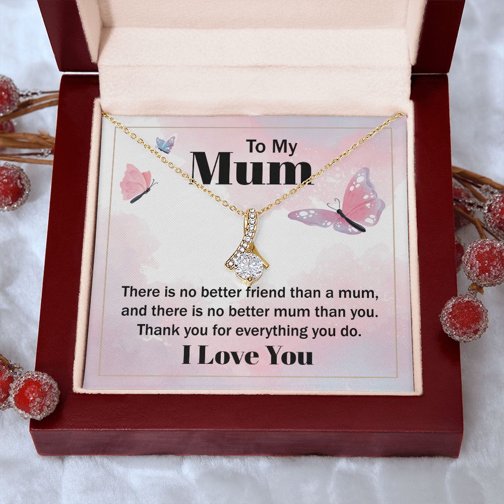Mom Necklace Gifts for Mom from Daughter to Mom Gifts for Mothers Day from Daughter, To My Mom Necklace from Daughter to Mom Birthday Gifts Necklace with Message Card and Gift Box19 Alluring Beauty Necklace