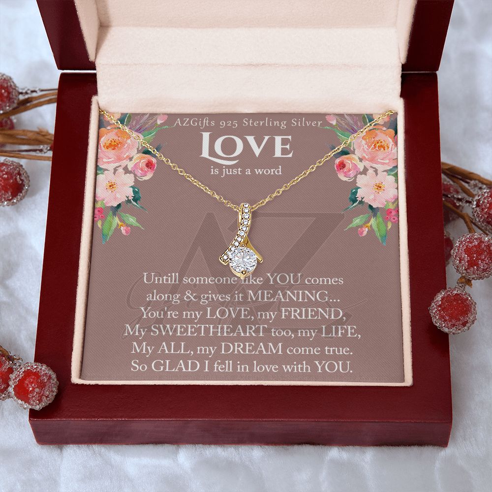 To My Wife Necklace from Husband, Luxury Necklace for Women, Personaled Alluring Beauty Necklace