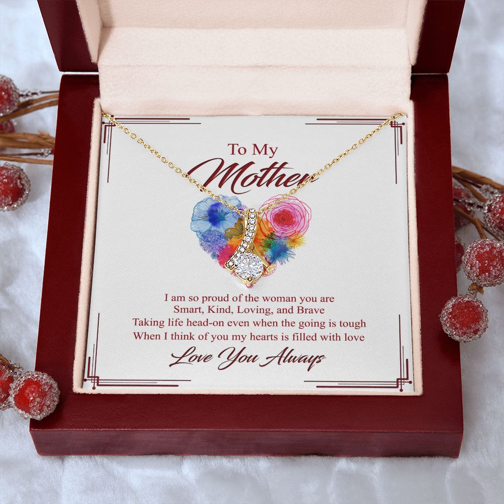 To My Mom Necklace, Gift For Mom, Mother's Day Gift from Daughter, Mom Jewelry Gift for Mothers Day, Birthday Gift for Mother, Moms Gift from Daughter Son, Necklace for Mom Mother 8 Alluring Beauty Necklace