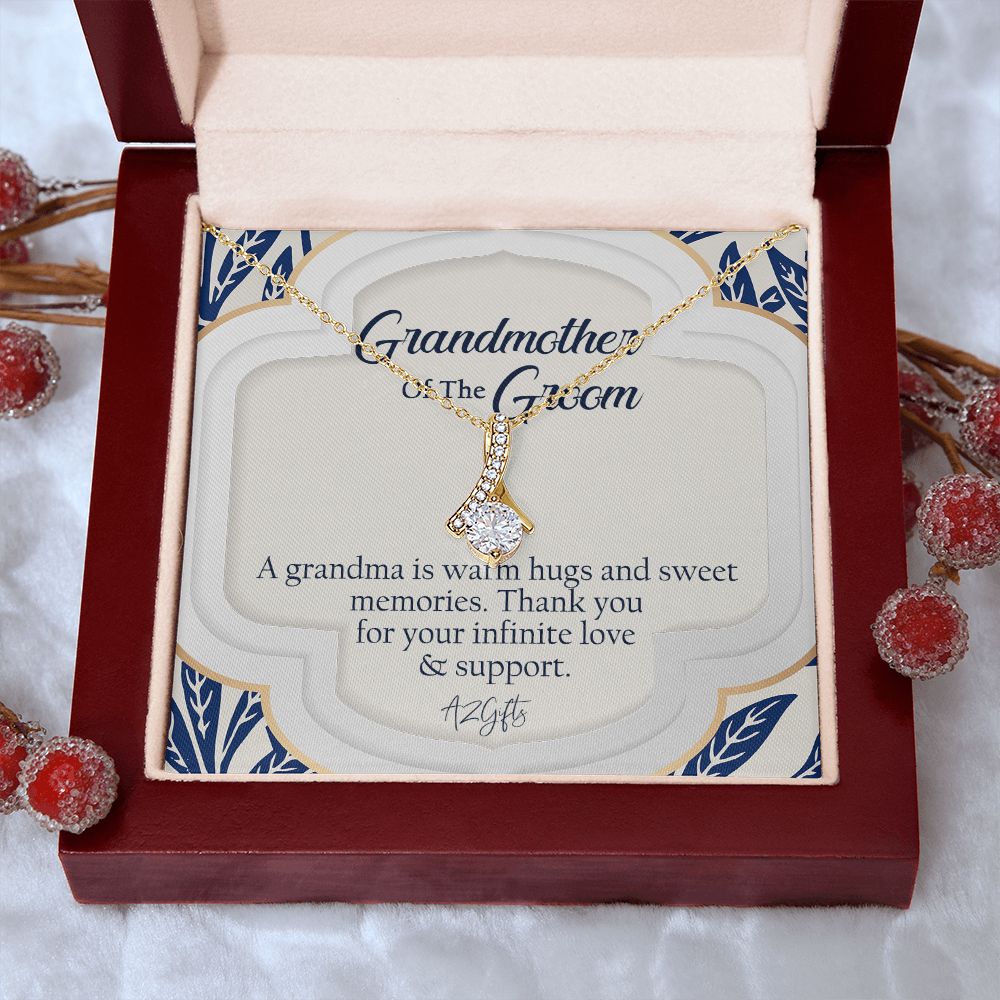 To My Grandmother Necklace, Gift for Grandmother Necklace, Mothers Day Gift For Grandma Nana, Grandma Jewelry From Grandchildren GrandKids , Jewelry Box Gift For Grandma Grandmother3 Alluring Beauty Necklace