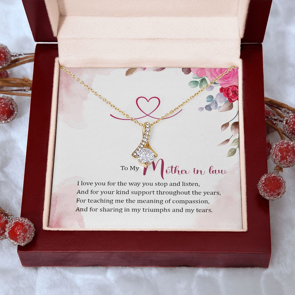 Mother in Law Necklace, Jewelry for Women, Future Mother in Law Gifts from Daughter in Law, Mother of Bride Gifts For Mother in Law, Birthday Gifts For Mother In Law From Daughter In Law17 Alluring Beauty Necklace