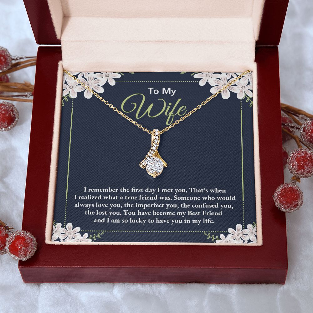 Birthday Gifts For Wife, Necklace Gifts For Wife From Husband, To My Wife Jewelry For Women , To My Wife Necklace  from Husband Wedding Anniversary Present For Wife, Beautiful Wife Jewelry Christmas28 Alluring Beauty Necklace