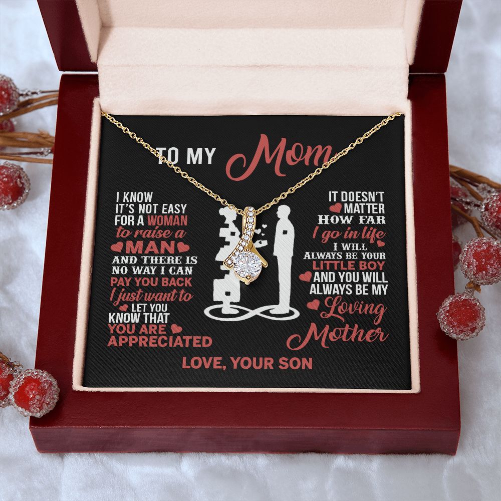 Mom Necklace Mothers Day Gift From Son To My Mom Forevere Love Necklace Gift Mom Alluring Beauty Necklace