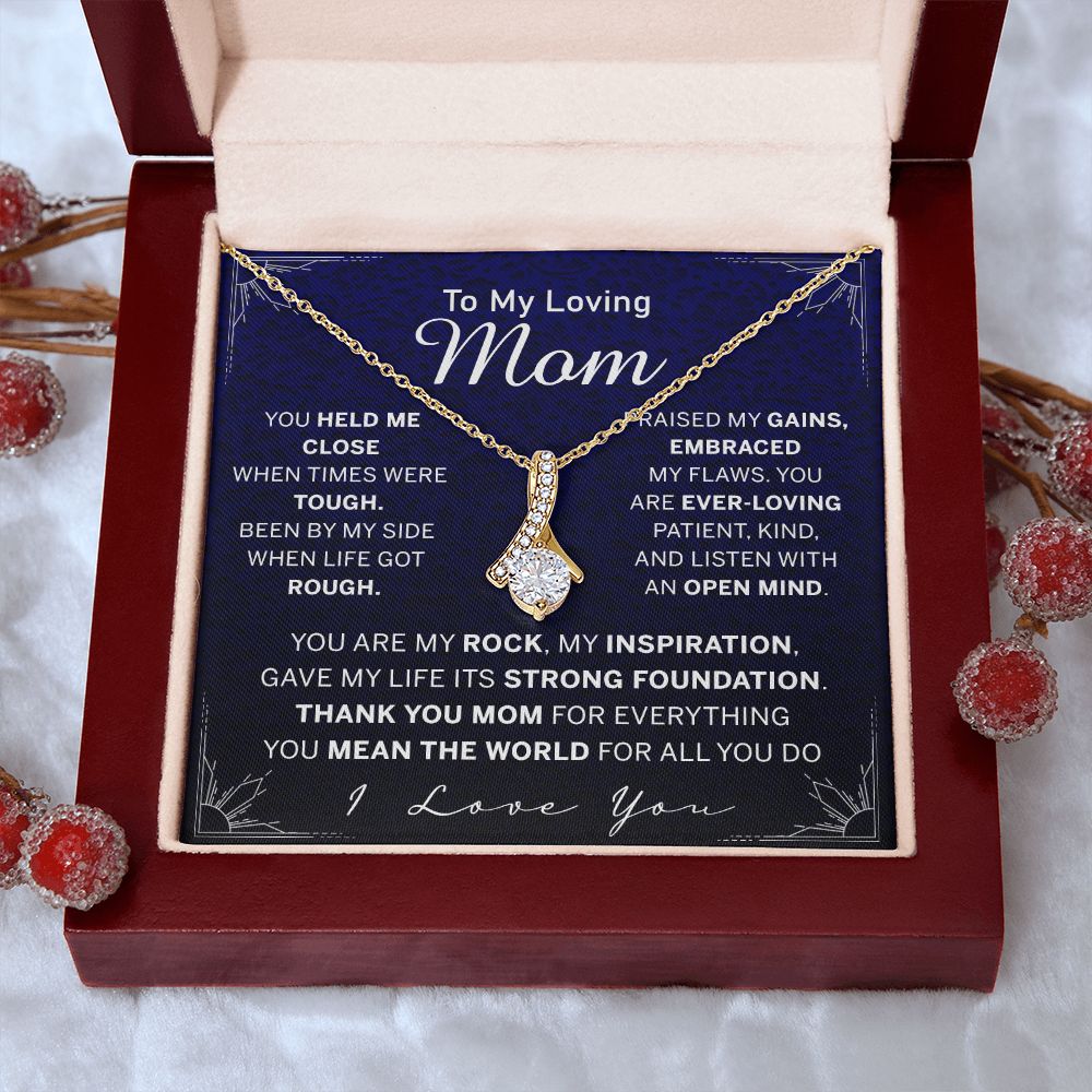 To My Mom Necklace, Gift For Mom, Mother's Day Gift from Daughter, Mom Jewelry Gift for Mothers Day, Birthday Gift for Mother, Moms Gift from Daughter Son, Necklace for Mom Mother Alluring Beauty Necklace