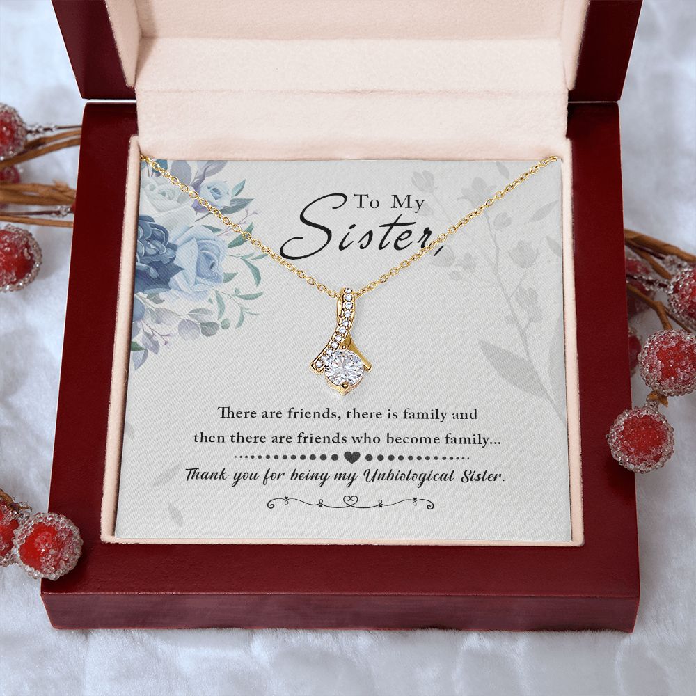 Unbiological Sister - Friends who become family Alluring Beauty Necklace