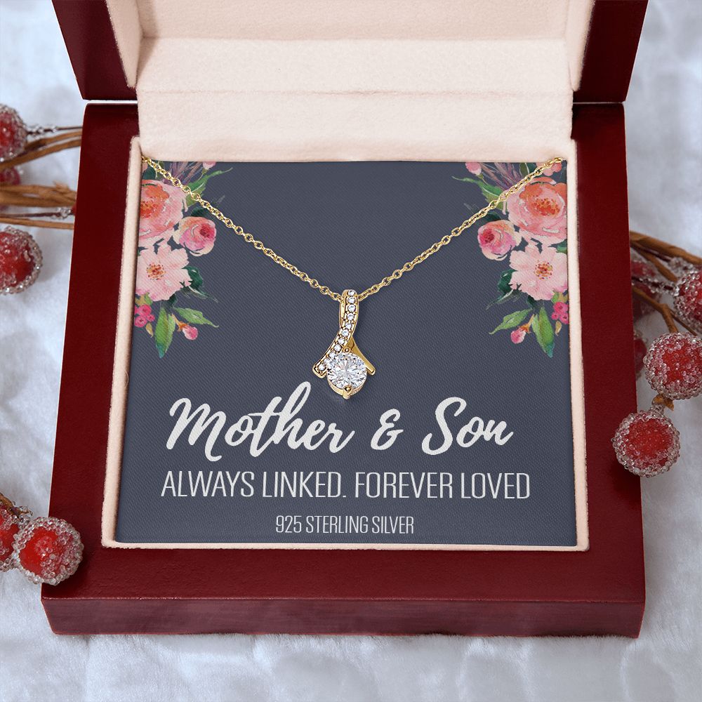 Gift For Mom From Son, Mother Son Gifts, Happy Mother's Day Necklace, Mom Gift Alluring Beauty Necklace