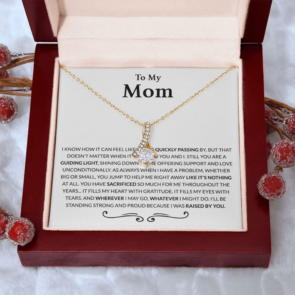 Gift for Mom from Daughter Moms Birthday Meaningful Gift for Mom Wedding Gifts Alluring Beauty Necklace