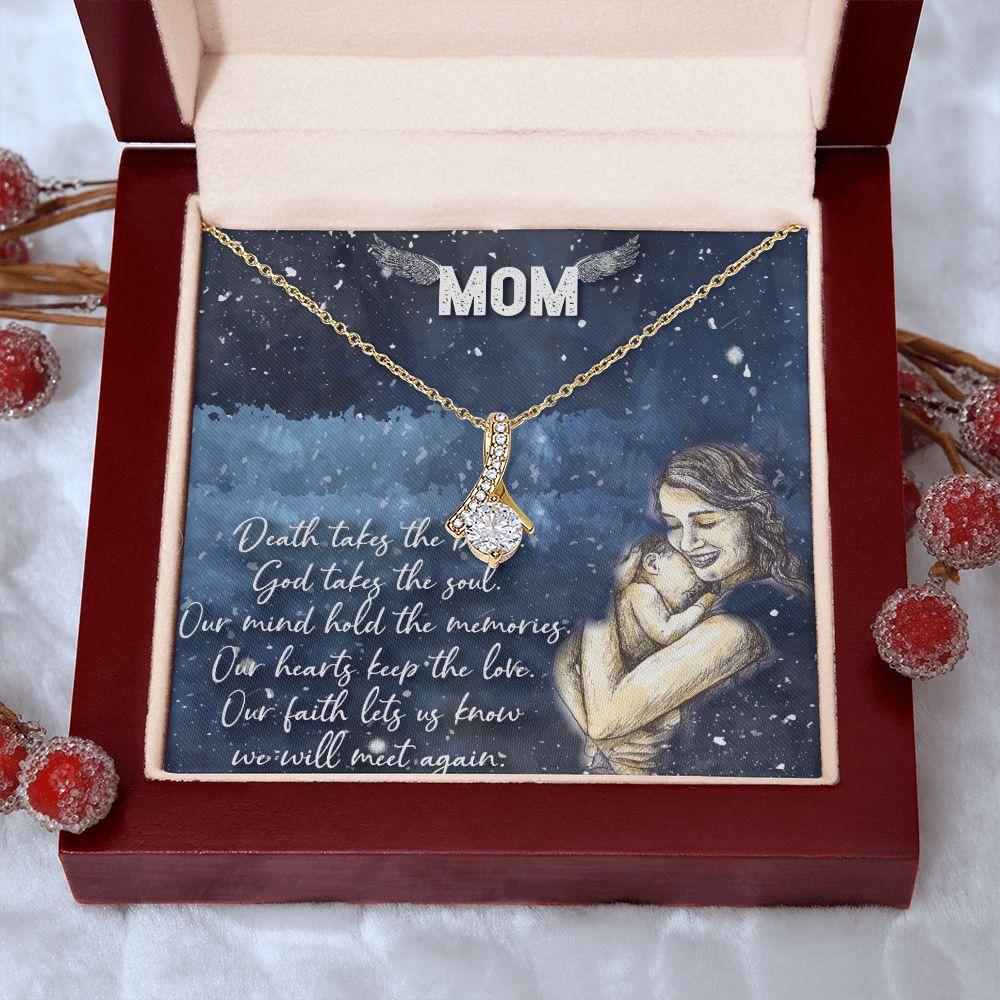 To My Mom Necklace Pendant Gift From Daughter Your Faith Lets Us Know With Message Card Gift For Mom Alluring Beauty Necklace