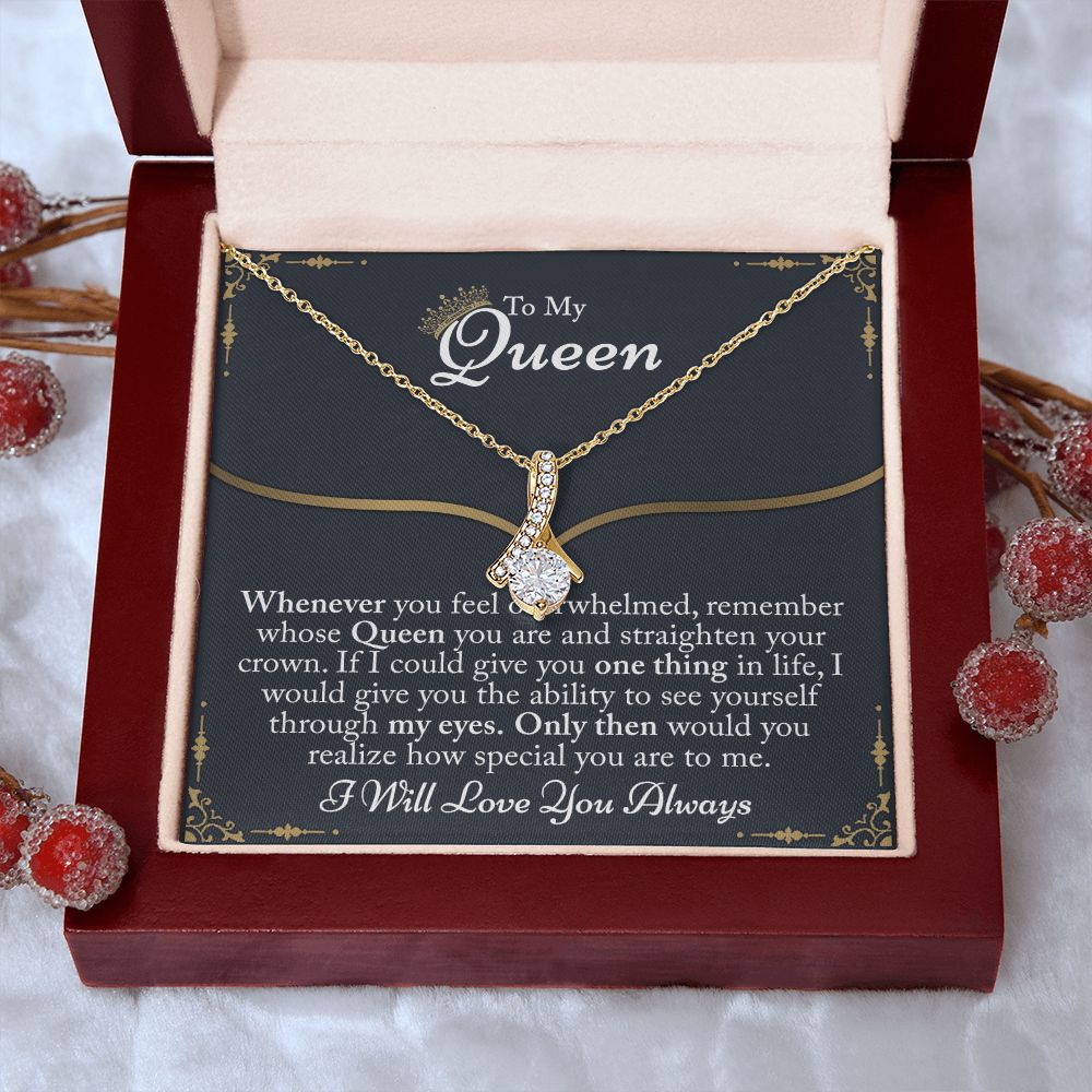 To My Queen Gift For Her Jewelry Gift Her Gift for Her Christmas Necklace Alluring Beauty Necklace