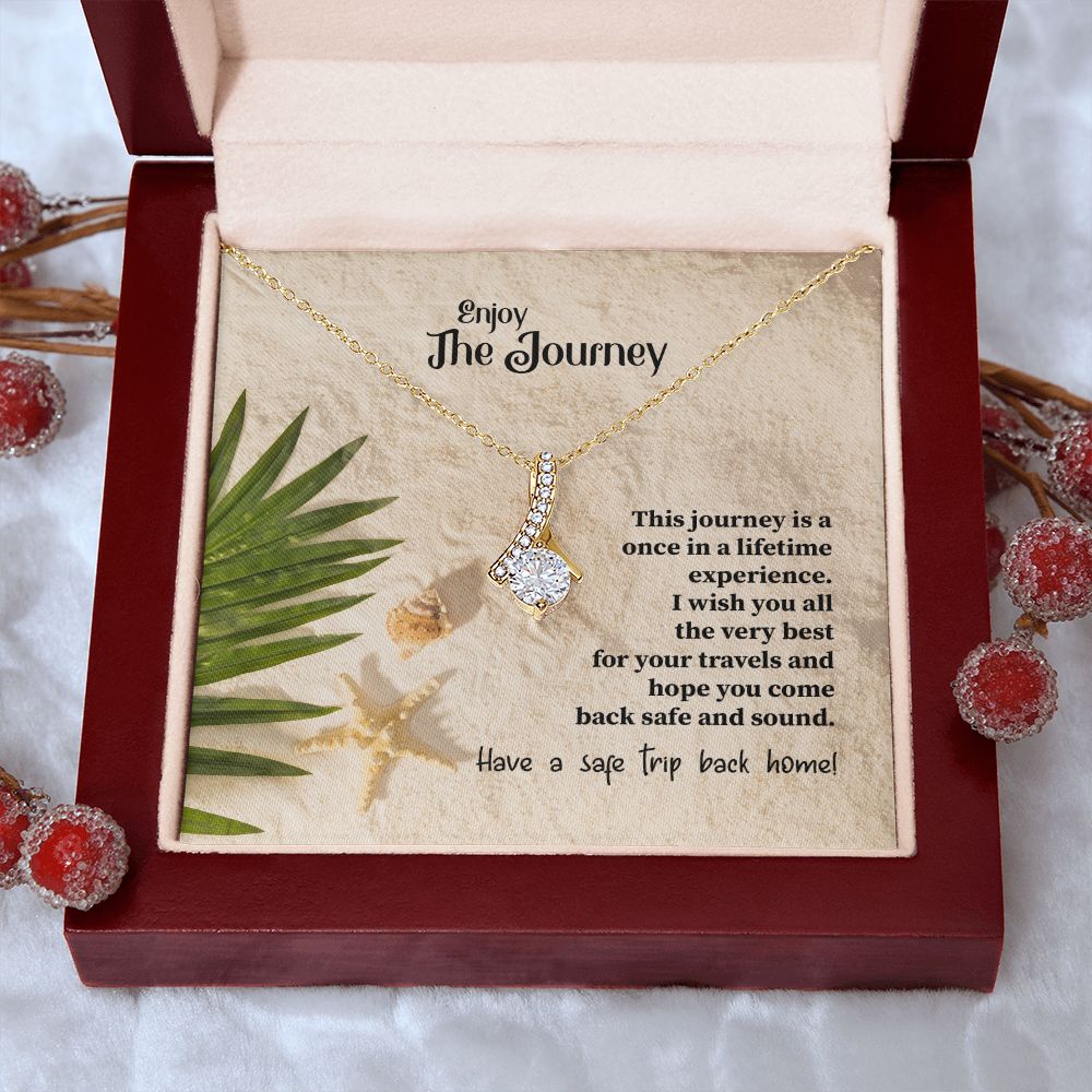 To My Mom Mother Necklace Pendant Gift Enjoy Your Journey By Sanad With Message Card Gift For Mom Alluring Beauty Necklace