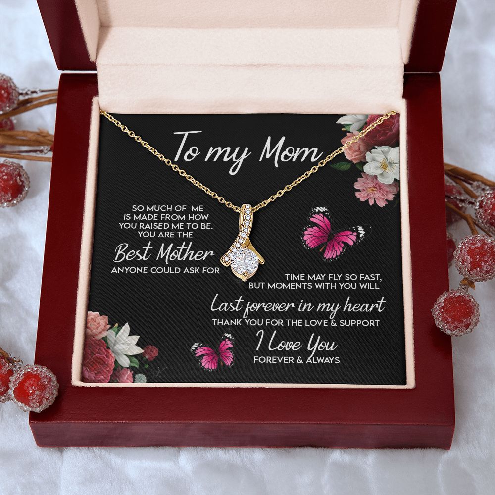 To My Mom Necklace, Gift For Mom, Mother's Day Gift from Daughter, Mom Jewelry Gift for Mothers Day, Birthday Gift for Mother, Moms Gift from Daughter Son, Necklace for Mom Mother 13 Alluring Beauty Necklace