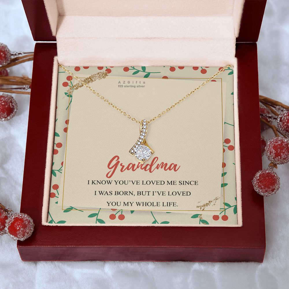 To My Grandma Necklace, Gift for Grandmother Necklace, Mothers Day Gift For Grandma Nana, Grandma Jewelry From Grandchildren GrandKids , Jewelry Box Gift For Grandma Grandmother15 Alluring Beauty Necklace