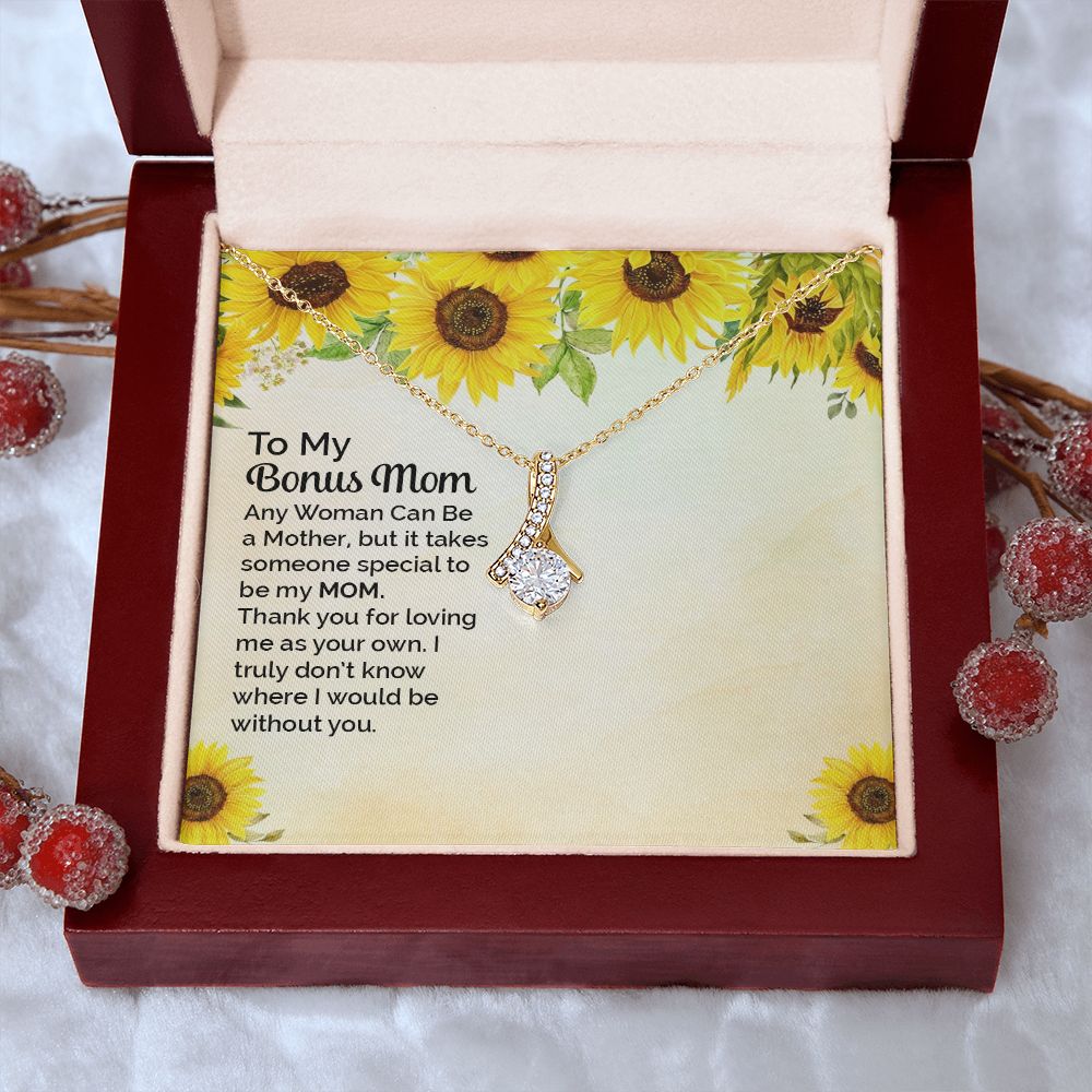 Mother Daughter Necklace as Daughter Gift from Mom, Mom Necklace as Christmas Gift for Mom from Son, Birthday Gift for Mother in Law Necklace, Bonus Mom Gifts for Step Mom Necklace3 Alluring Beauty Necklace