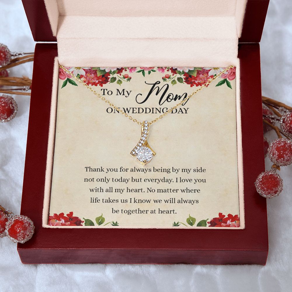 Gift for Mother of The Groom Necklace Gift for Mom on Wedding Day Gift for Maid of Honor Gift for Bridesmaid Proposal Gift to My Mom Necklace from Daughter Alluring Beauty Necklace