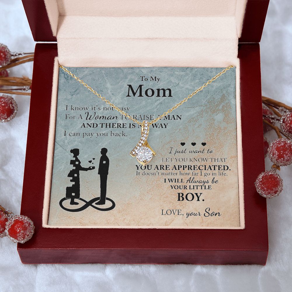 Mom Gift From Son To Mother Necklace Thoughtful Birthday Gift Sentimental Alluring Beauty Necklace