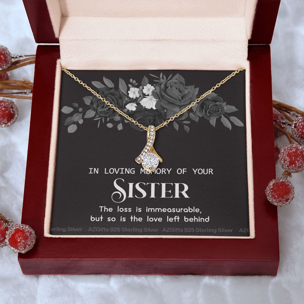In Memory Of Your Sister, Sympathy Gift Loss Of Sister, Sympathy Gift Box, Loss Of Sister Necklace, Loss Of Sister, Loss Of A Sister Alluring Beauty Necklace