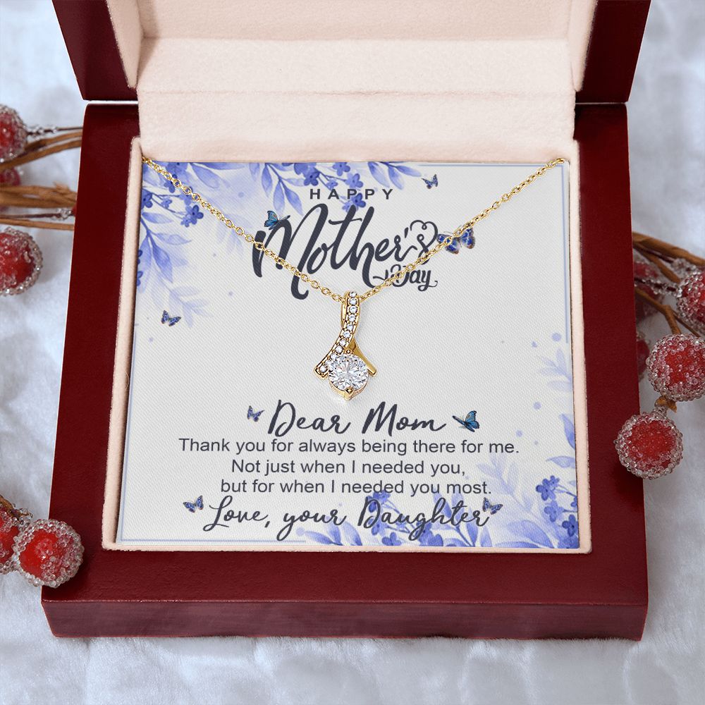 Happy Mother Day, Mothers Day Gifts Necklace, Gifts For Mom From Daughter Or Son Alluring Beauty Necklace