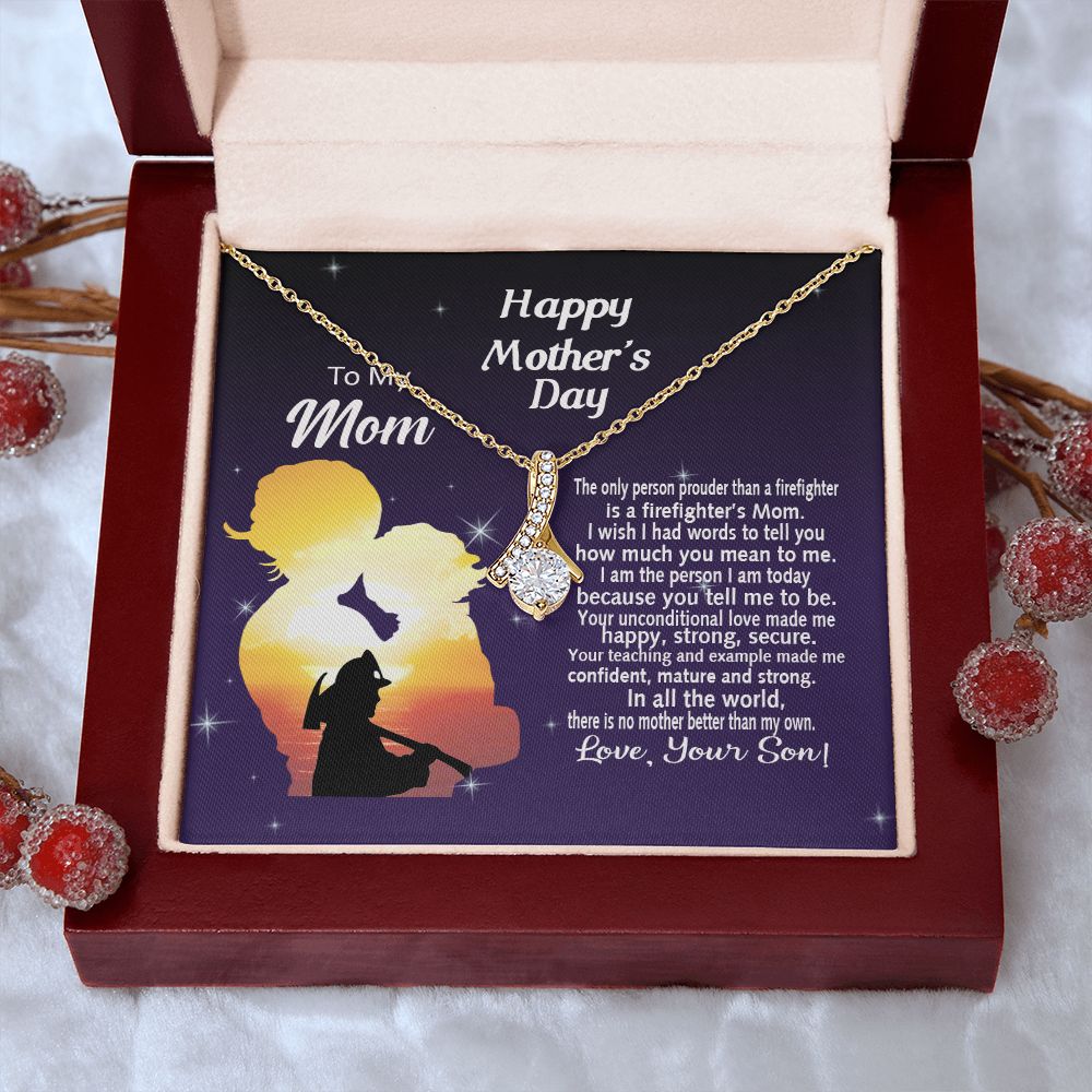 Mom Necklace Gifts for Mom from Daughter to Mom Gifts for Mothers Day from Daughter, To My Mom Necklace from Daughter to Mom Birthday Gifts Necklace with Message Card and Gift Box14 Alluring Beauty Necklace