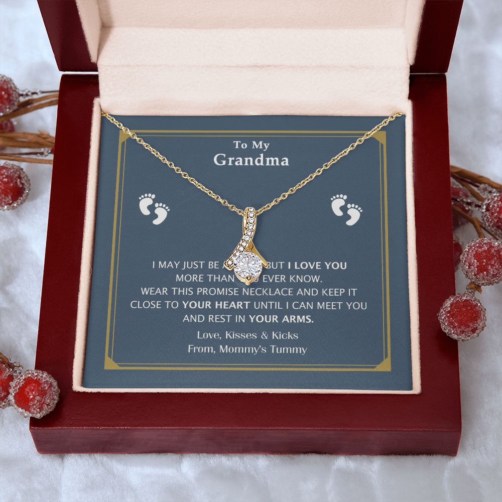 To My Grandma Necklace, Gift for Grandmother Necklace, Mothers Day Gift For Grandma Nana, Grandma Jewelry From Grandchildren GrandKids , Jewelry Box Gift For Grandma Grandmother17 Alluring Beauty Necklace