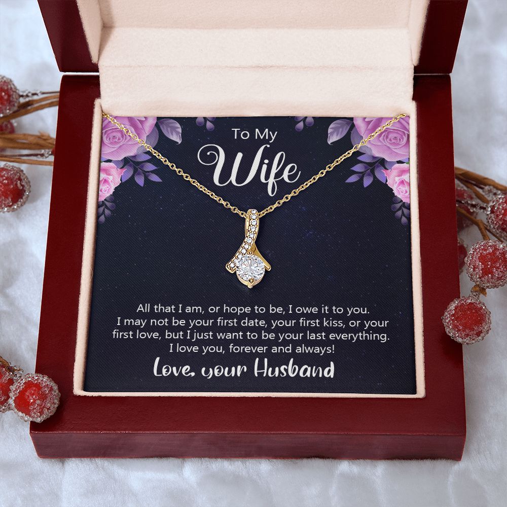 Birthday Gifts For Wife, Necklace Gifts For Wife From Husband, To My Wife Jewelry For Women , To My Wife Necklace  from Husband Wedding Anniversary Present For Wife, Beautiful Wife Jewelry Christmas31 Alluring Beauty Necklace