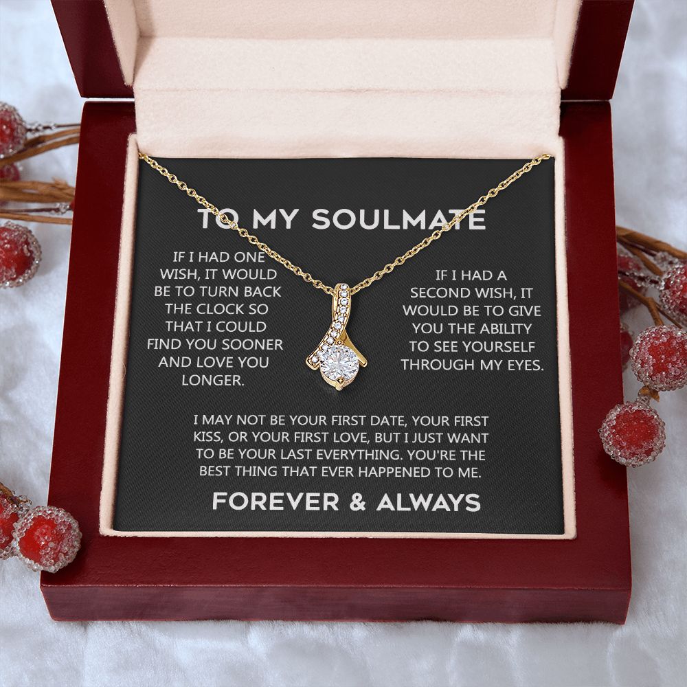 To My Soulmate Eternal Hope Necklace  Wife Soulmate Valentines Day Gift for Her 175144059615 Alluring Beauty Necklace