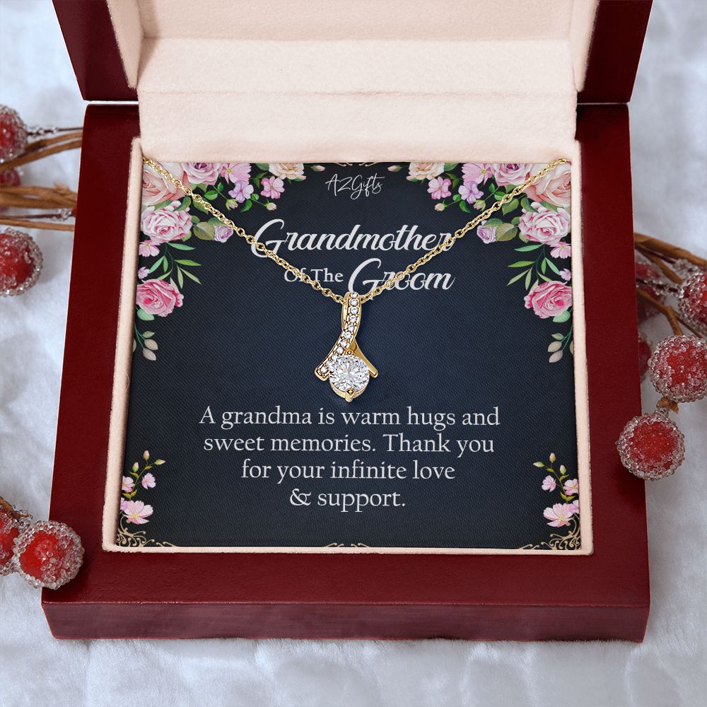 To My Grandmother Necklace, Gift for Grandmother Necklace, Mothers Day Gift For Grandma Nana, Grandma Jewelry From Grandchildren GrandKids , Jewelry Box Gift For Grandma Grandmother2 Alluring Beauty Necklace