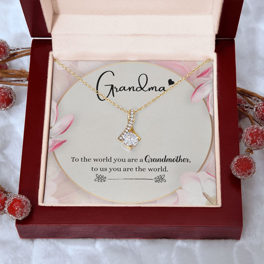 To My Grandma Necklace, Gift for Grandmother Necklace, Mothers Day Gift For Grandma Nana, Grandma Jewelry From Grandchildren GrandKids , Jewelry Box Gift For Grandma Grandmother8 Alluring Beauty Necklace